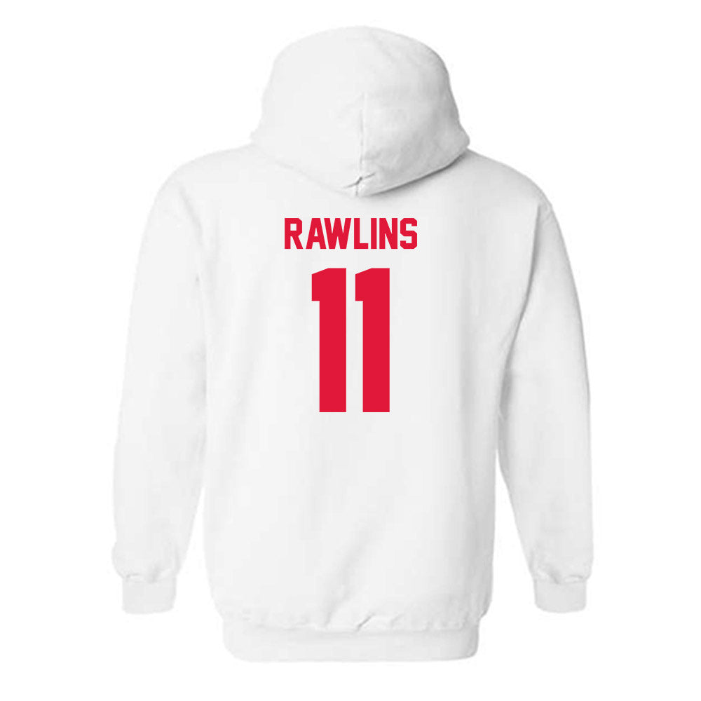 Fairfield - NCAA Men's Basketball : Halon Rawlins - Classic Shersey Hooded Sweatshirt-1
