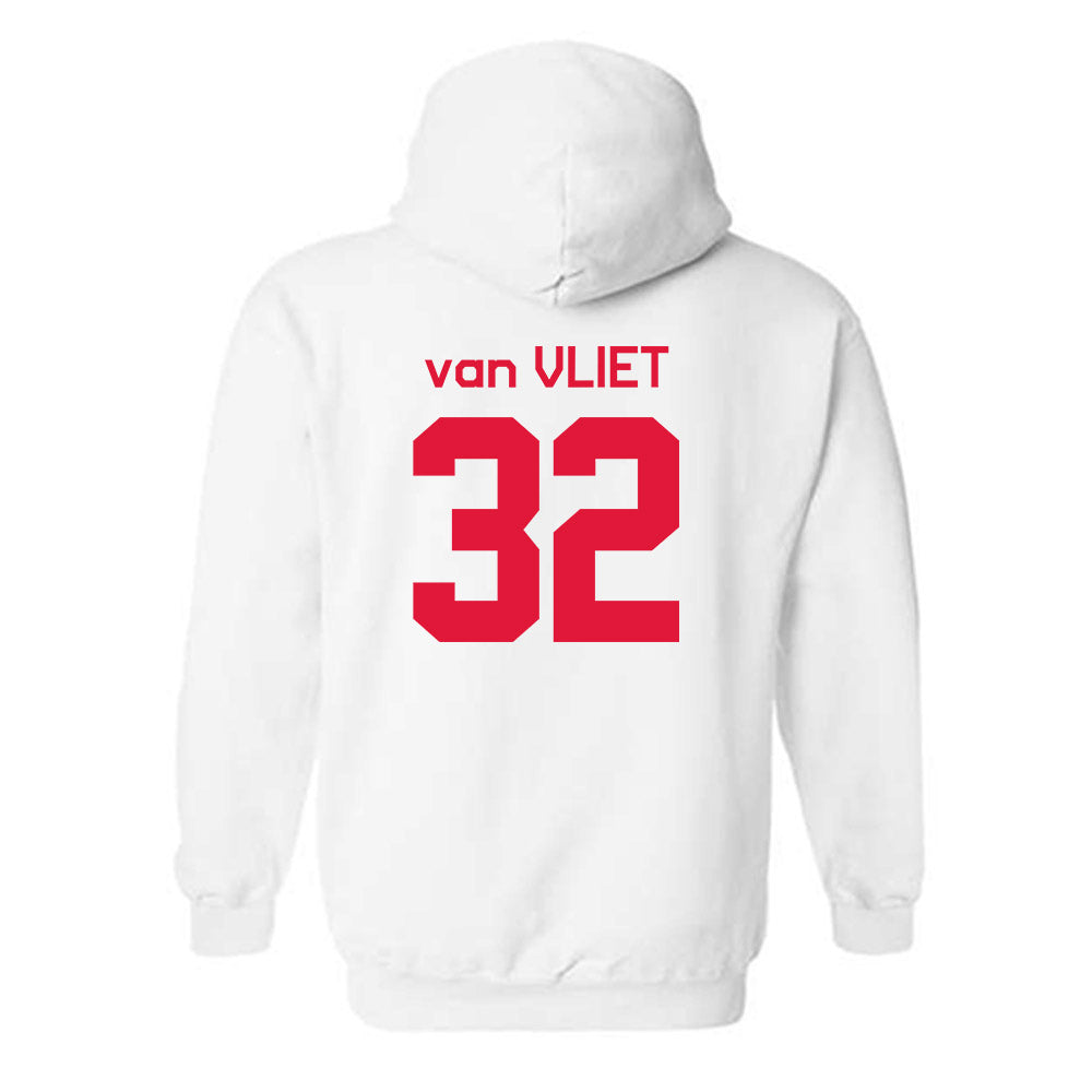 Fairfield - NCAA Women's Basketball : Milou van Vliet - Classic Shersey Hooded Sweatshirt-1