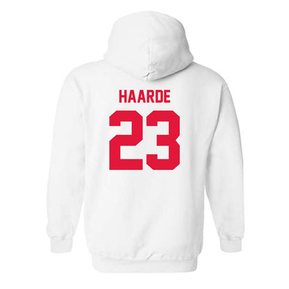 Fairfield - NCAA Baseball : Jake Haarde - Classic Shersey Hooded Sweatshirt-1