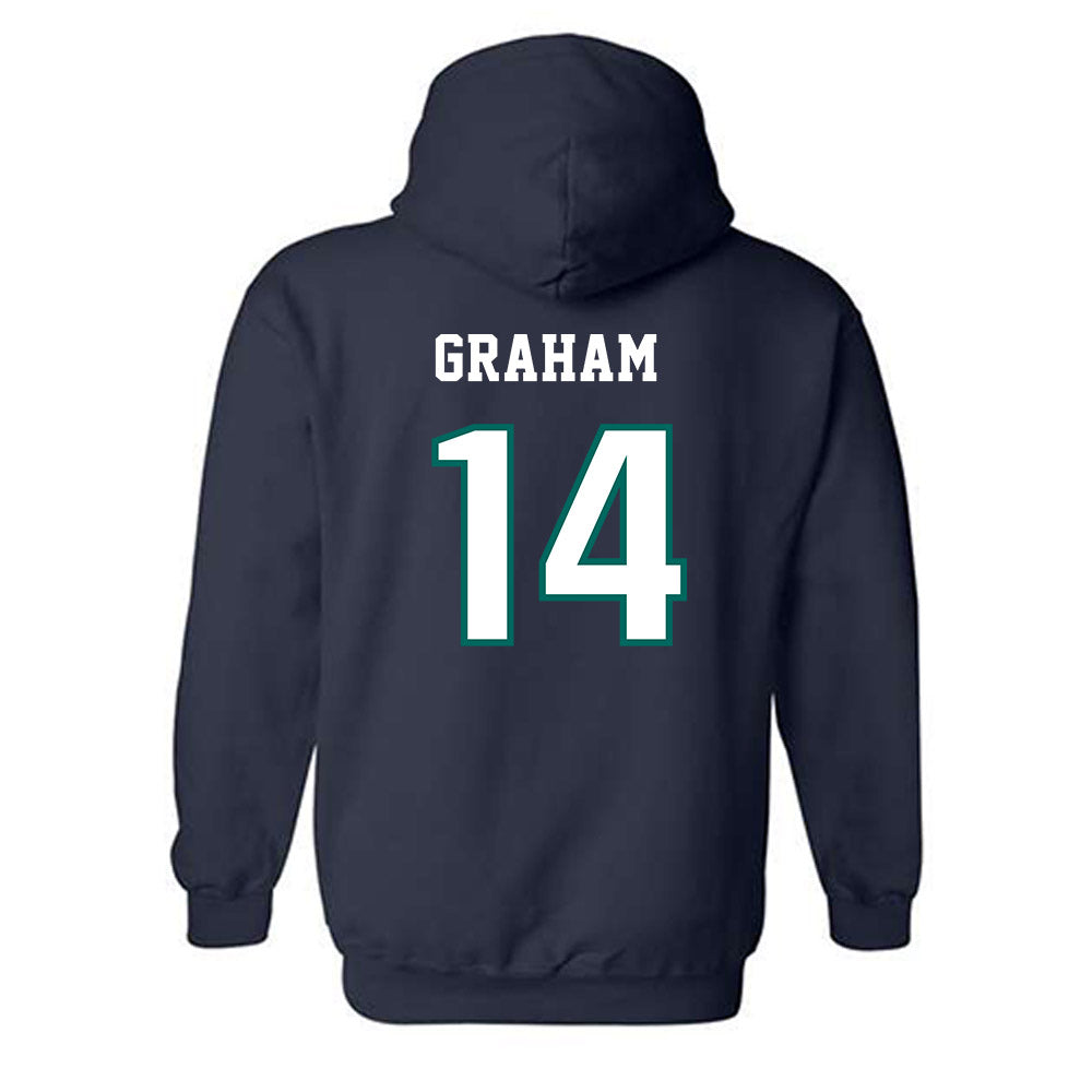 UNC Wilmington - NCAA Women's Volleyball : Courtney Graham - Classic Shersey Hooded Sweatshirt-1
