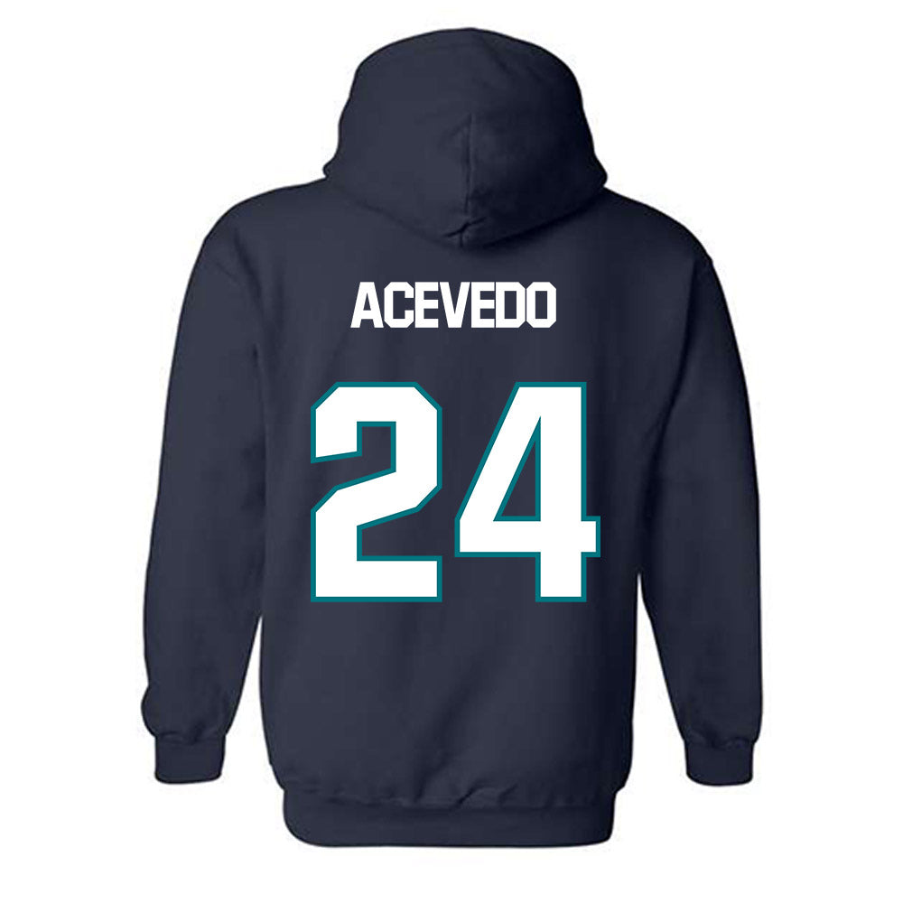 UNC Wilmington - NCAA Men's Soccer : Christian Acevedo - Classic Shersey Hooded Sweatshirt-1