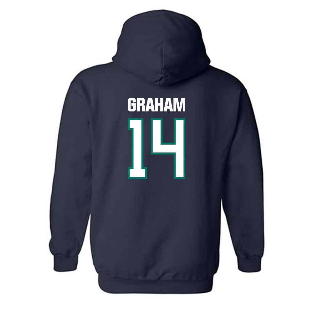 UNC Wilmington - NCAA Women's Volleyball : Courtney Graham - Classic Shersey Hooded Sweatshirt-1