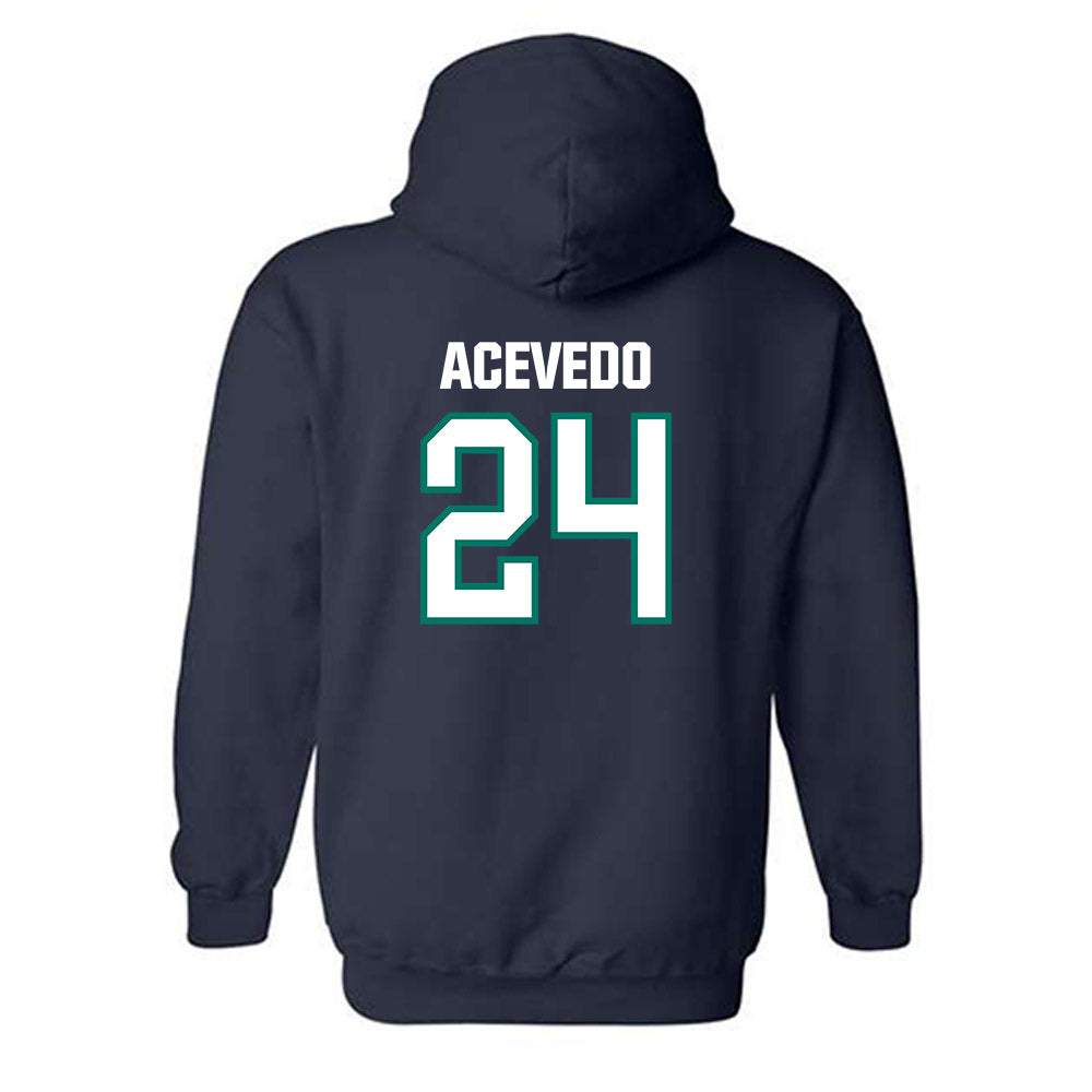 UNC Wilmington - NCAA Men's Soccer : Christian Acevedo - Classic Shersey Hooded Sweatshirt-1