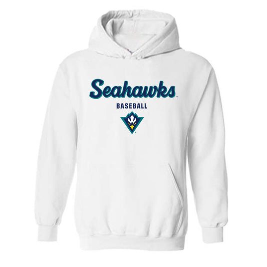UNC Wilmington - NCAA Baseball : Micah Simpson - Classic Shersey Hooded Sweatshirt-0