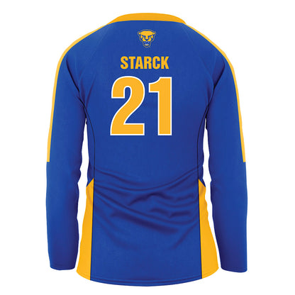Pittsburgh - NCAA Women's Volleyball : Izzy Starck - Royal Volleyball Jersey-1