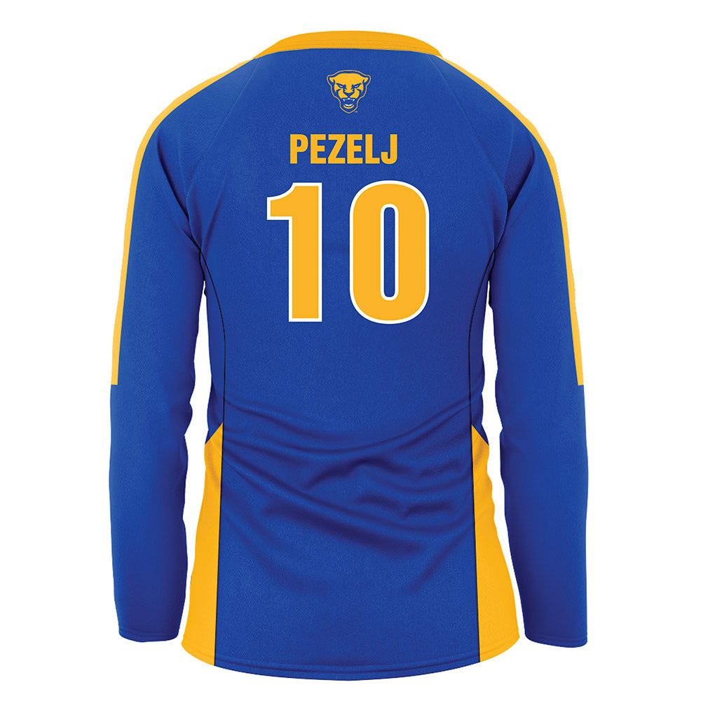 Pittsburgh - NCAA Women's Volleyball : Marina Pezelj - Royal Volleyball Jersey-1