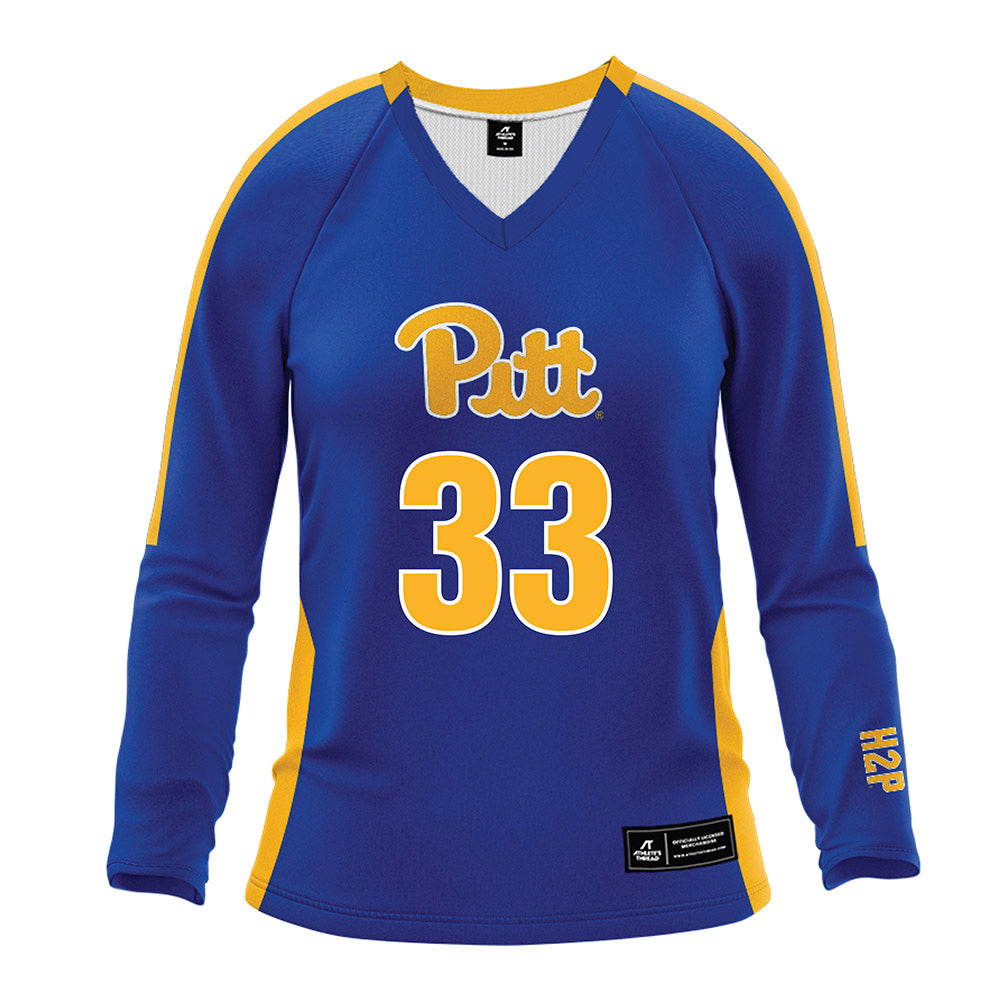 Pittsburgh - NCAA Women's Volleyball : Jessica Smallwood - Royal Volleyball Jersey-0