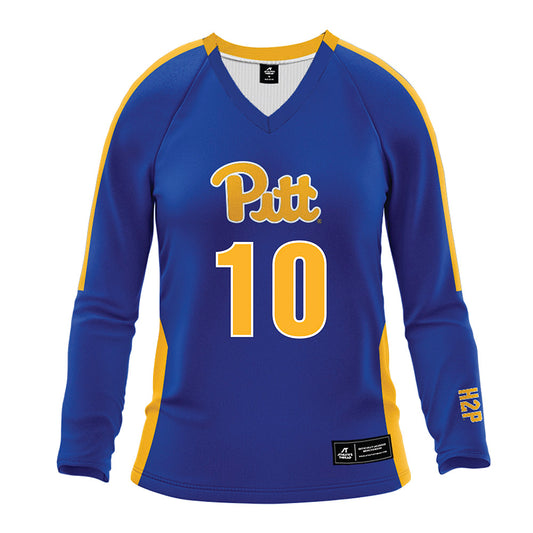 Pittsburgh - NCAA Women's Volleyball : Marina Pezelj - Royal Volleyball Jersey-0