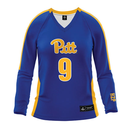 Pittsburgh - NCAA Women's Volleyball : Trinity Thompson - Royal Volleyball Jersey-0