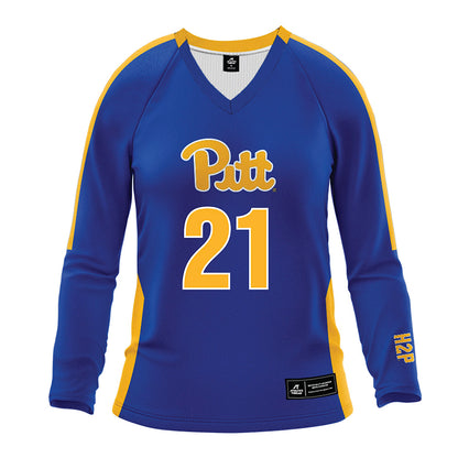 Pittsburgh - NCAA Women's Volleyball : Bre Kelley - Royal Volleyball Jersey-0