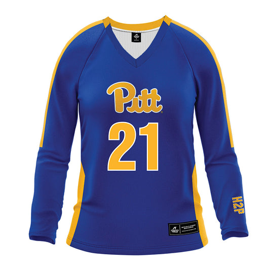Pittsburgh - NCAA Women's Volleyball : Bre Kelley - Royal Volleyball Jersey-0