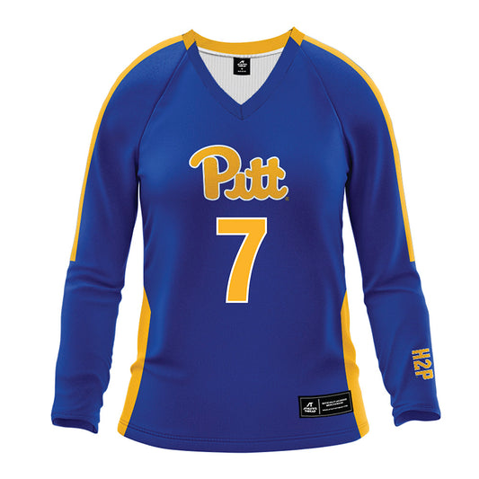 Pittsburgh - NCAA Women's Volleyball : Izzy Masten - Royal Volleyball Jersey-0
