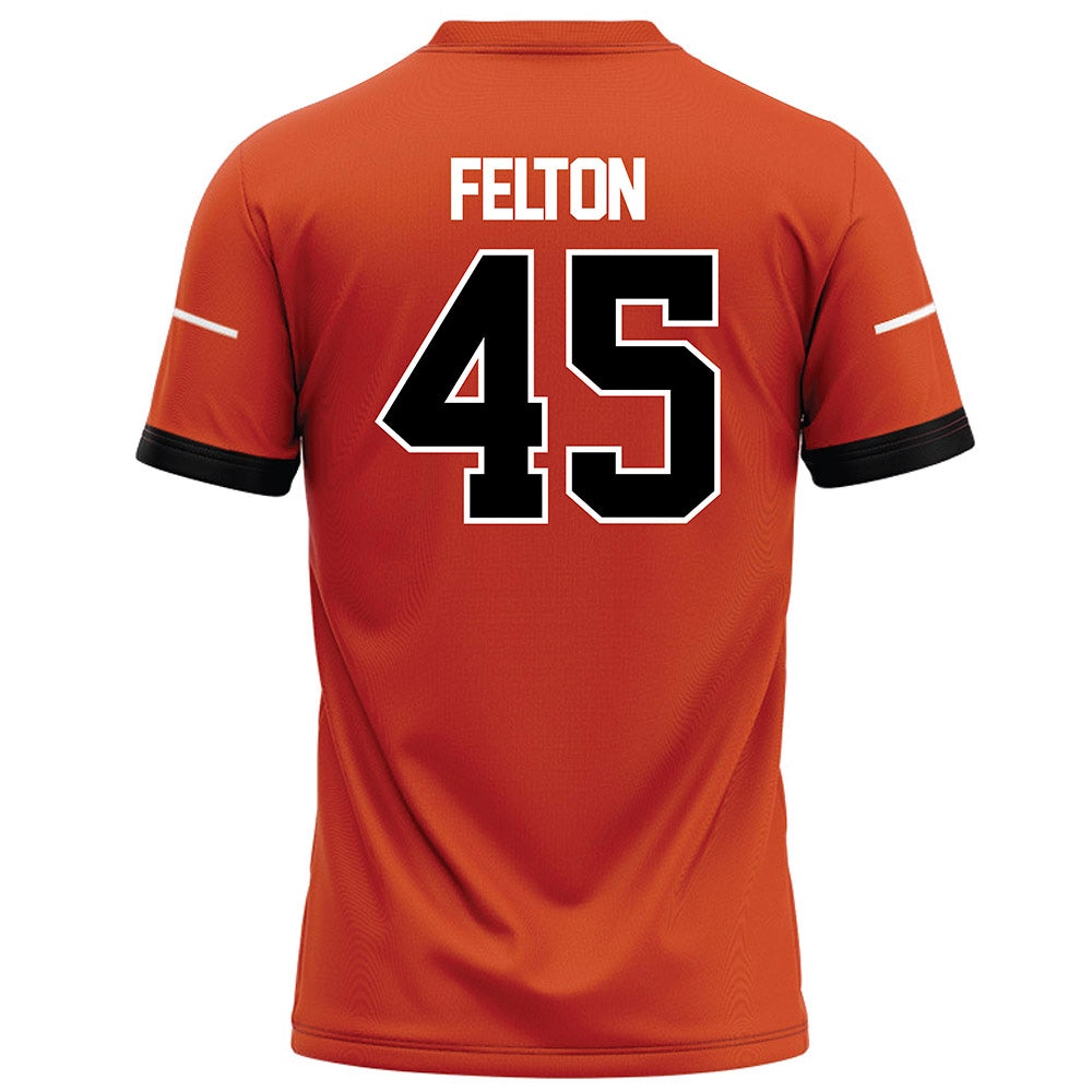 Campbell - NCAA Football : Daniel Felton - Orange Football Jersey-1