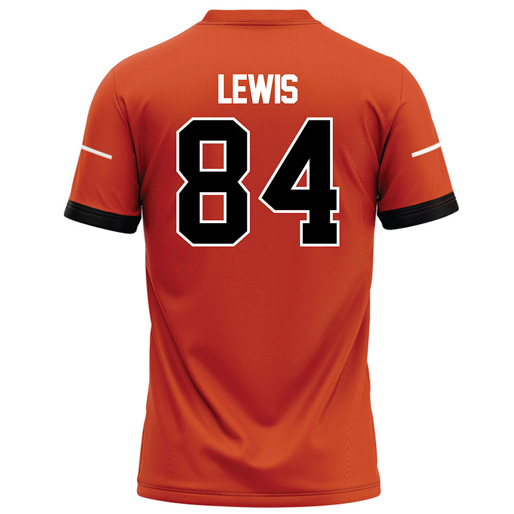 Campbell - NCAA Football : Daniel Lewis - Orange Football Jersey-1