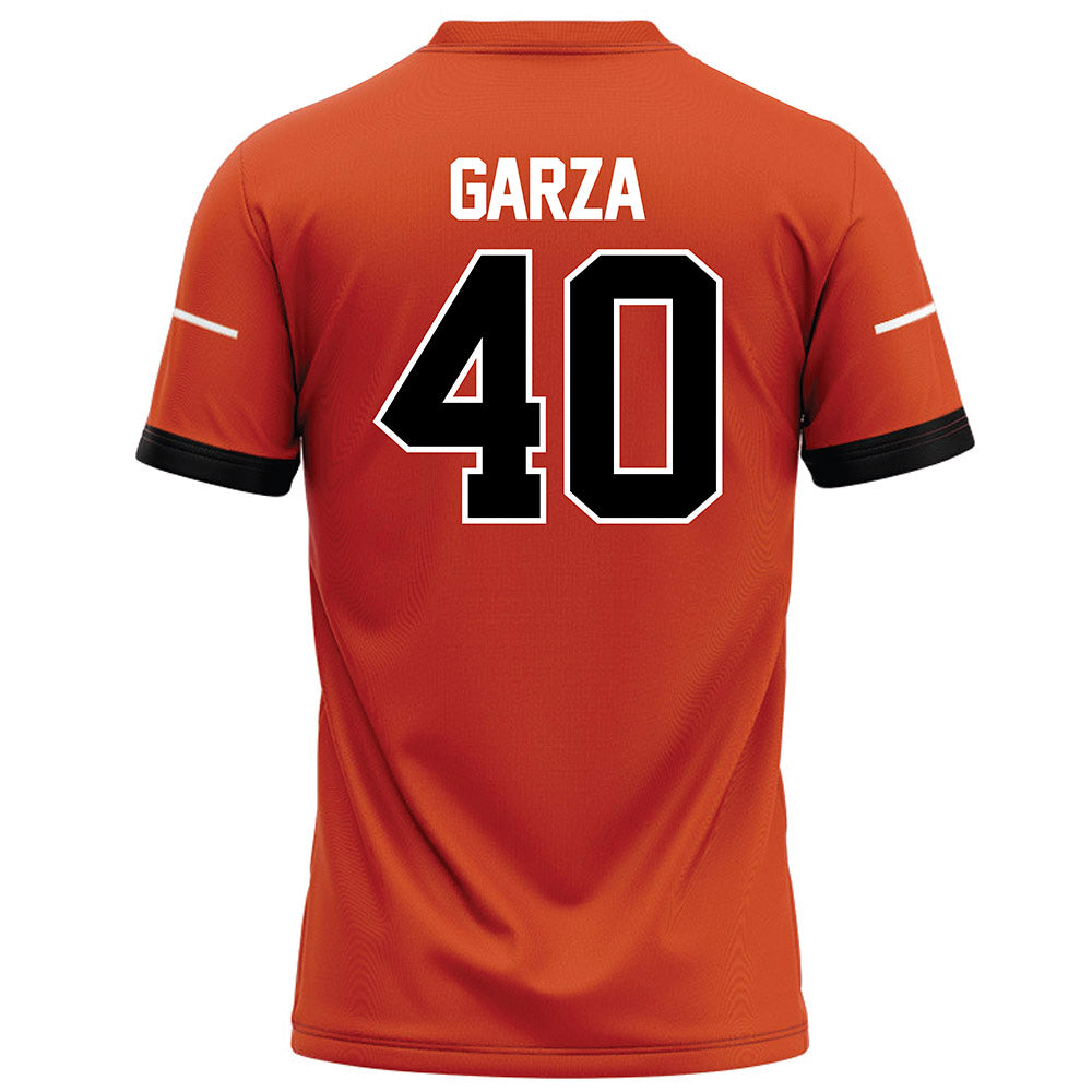Campbell - NCAA Football : Justin Garza - Orange Football Jersey-1