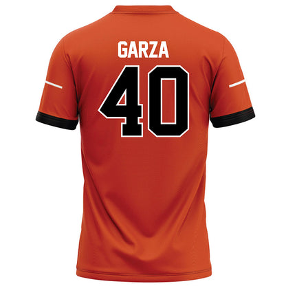 Campbell - NCAA Football : Justin Garza - Orange Football Jersey-1