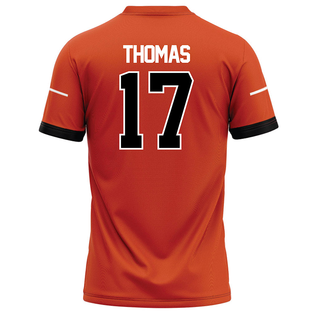 Campbell - NCAA Football : Malachi Thomas - Orange Football Jersey-1