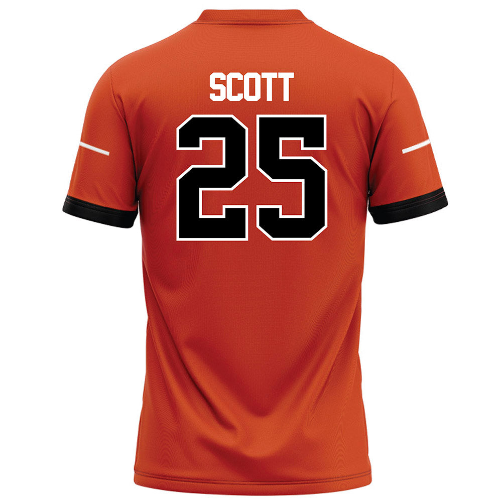 Campbell - NCAA Football : Kyle Scott - Orange Football Jersey-1