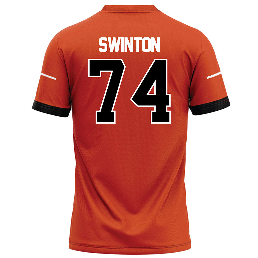 Campbell - NCAA Football : Rahshad Swinton - Orange Football Jersey-1