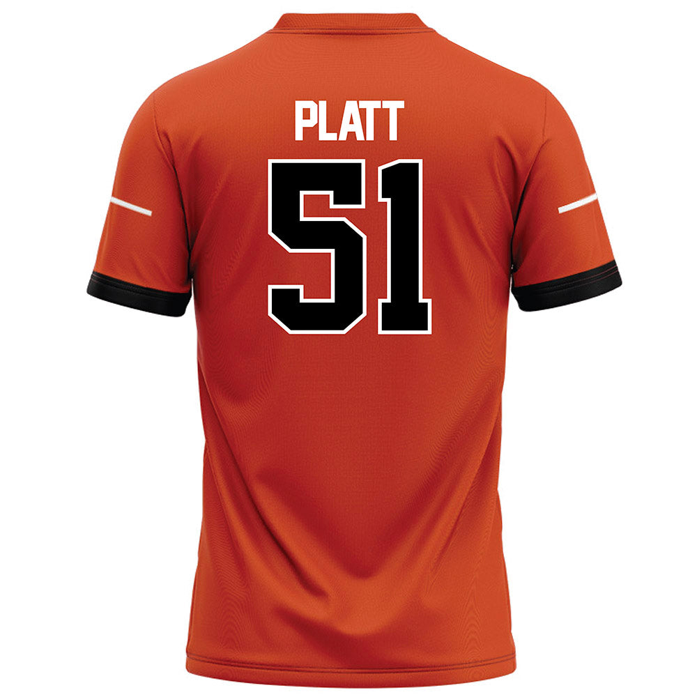 Campbell - NCAA Football : Julian Platt - Orange Football Jersey-1