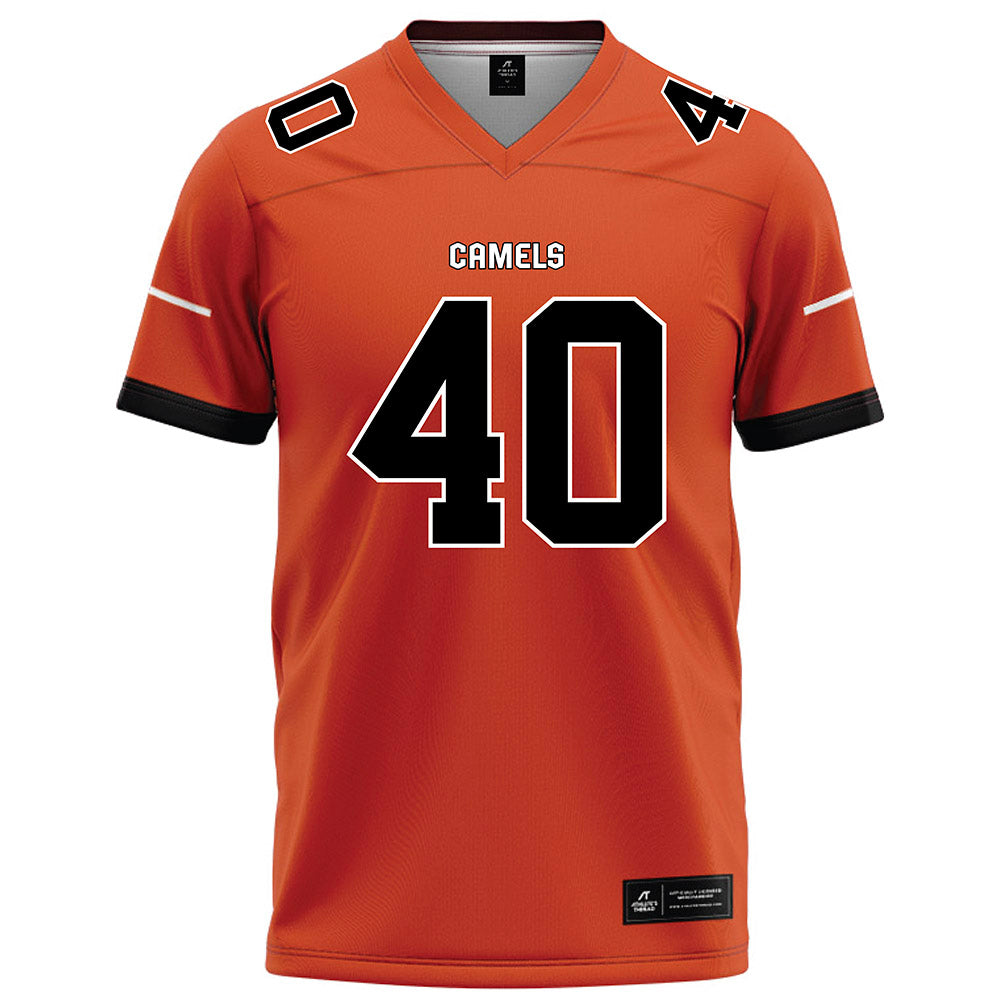 Campbell - NCAA Football : Justin Garza - Orange Football Jersey-0