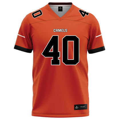 Campbell - NCAA Football : Justin Garza - Orange Football Jersey-0