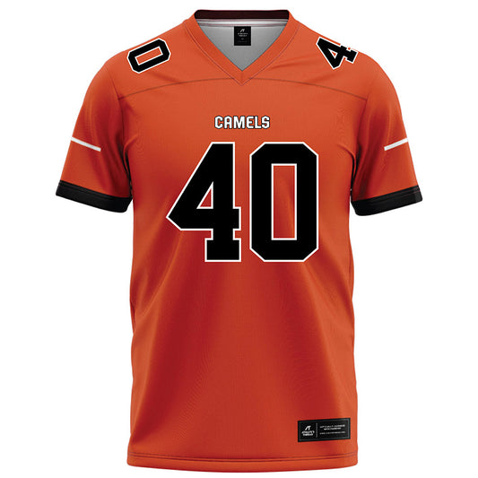 Campbell - NCAA Football : Justin Garza - Orange Football Jersey-0
