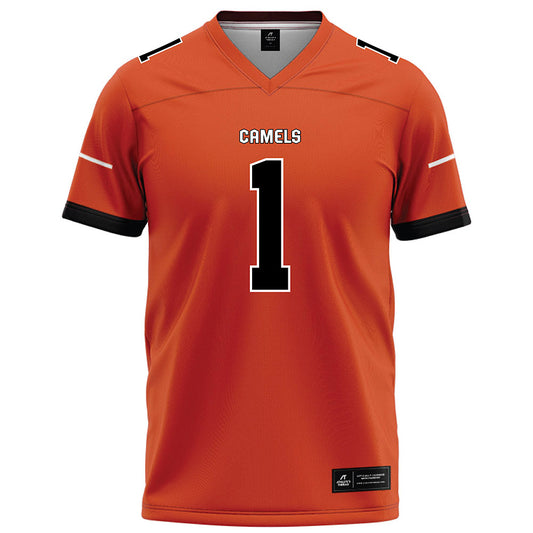 Campbell - NCAA Football : Spencer Jones - Orange Football Jersey-0
