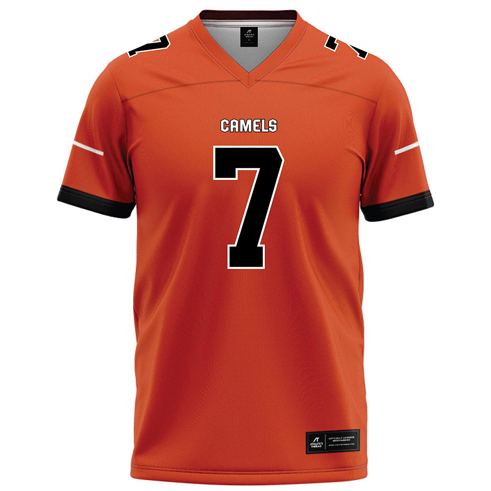 Campbell - NCAA Football : Omarion Lewis - Orange Football Jersey-0