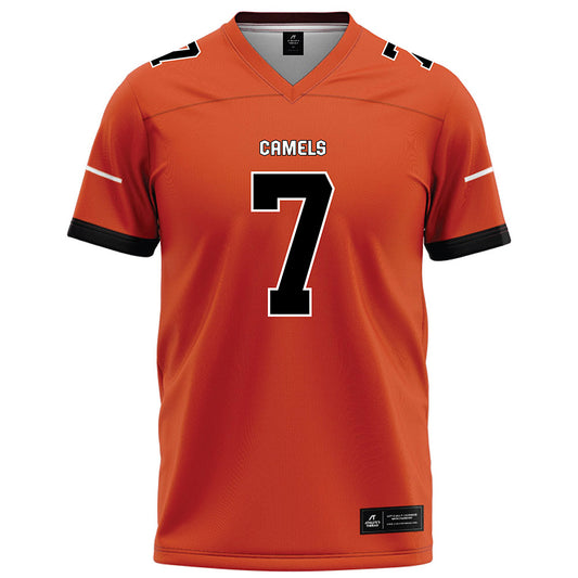 Campbell - NCAA Football : Omarion Lewis - Orange Football Jersey-0