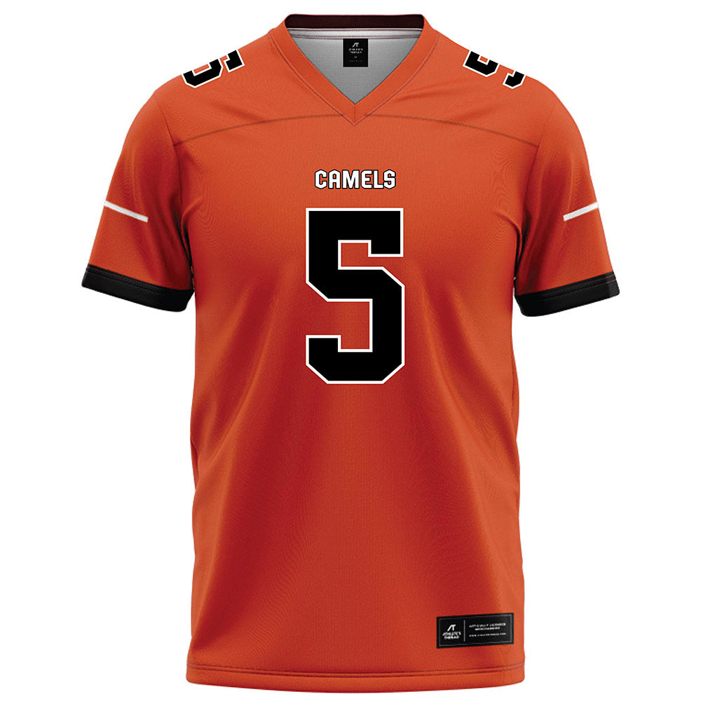 Campbell - NCAA Football : Javon Cowan - Orange Football Jersey-0