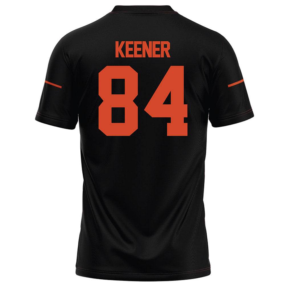 Campbell - NCAA Football : Stevie Keener - Black Football Jersey-1