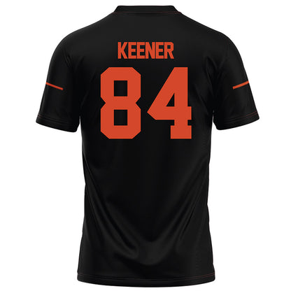Campbell - NCAA Football : Stevie Keener - Black Football Jersey-1