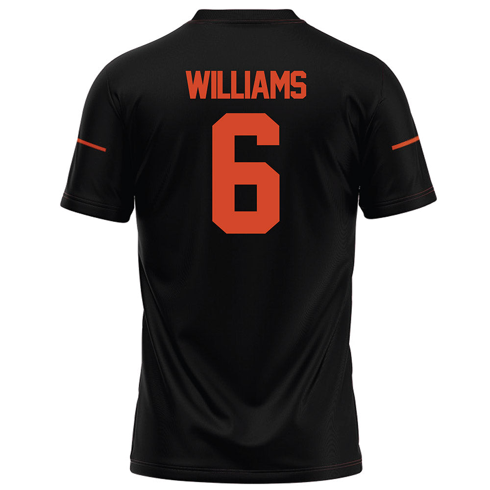 Campbell - NCAA Football : Kareem Williams - Black Football Jersey-1