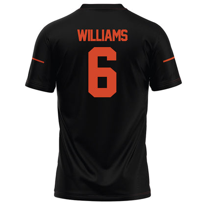 Campbell - NCAA Football : Kareem Williams - Black Football Jersey-1