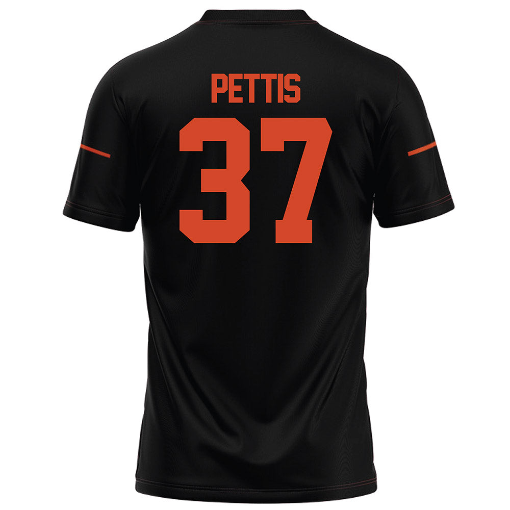 Campbell - NCAA Football : DaVonyae Pettis - Black Football Jersey-1