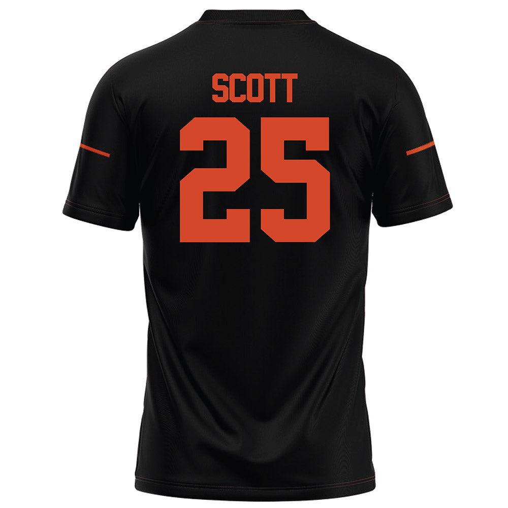 Campbell - NCAA Football : Kyle Scott - Black Football Jersey-1