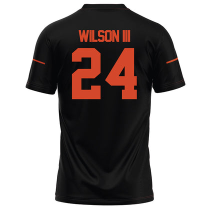 Campbell - NCAA Football : Wilson Wilson III - Black Football Jersey-1
