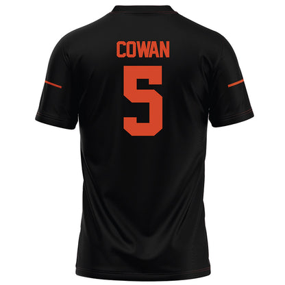 Campbell - NCAA Football : Javon Cowan - Black Football Jersey-1