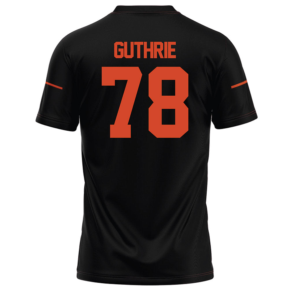 Campbell - NCAA Football : Andrew Guthrie - Black Football Jersey
