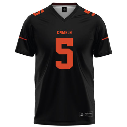 Campbell - NCAA Football : Javon Cowan - Black Football Jersey-0