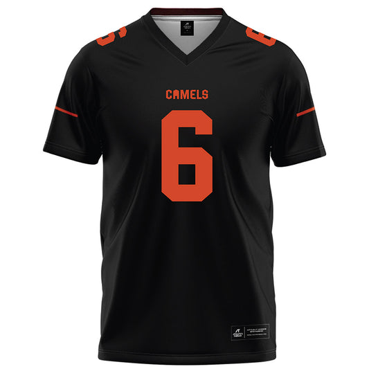Campbell - NCAA Football : Kamden Sixkiller - Black Football Jersey-0