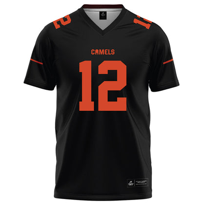 Campbell - NCAA Football : Kaleb Simpkins - Black Football Jersey-0