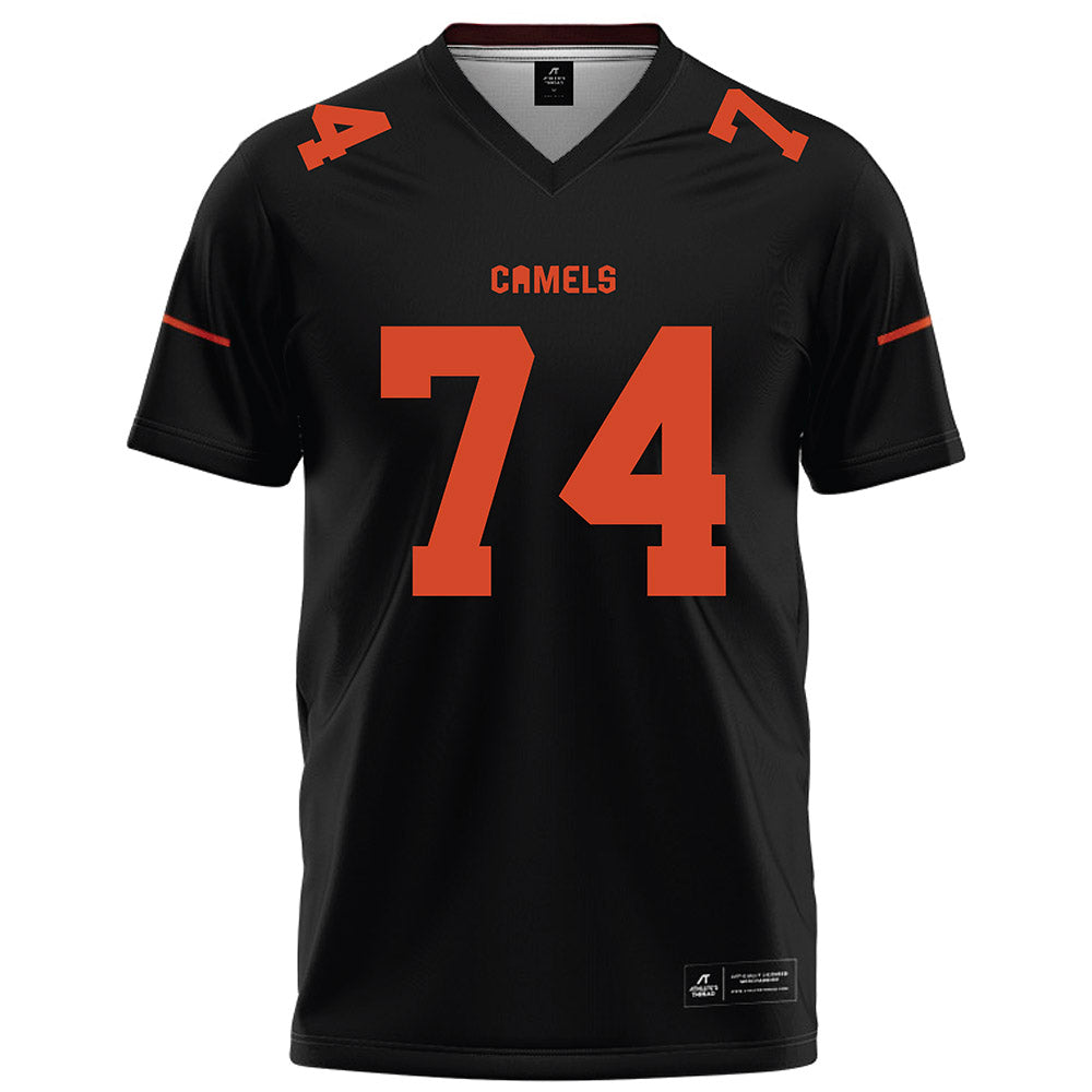Campbell - NCAA Football : Rahshad Swinton - Black Football Jersey-0