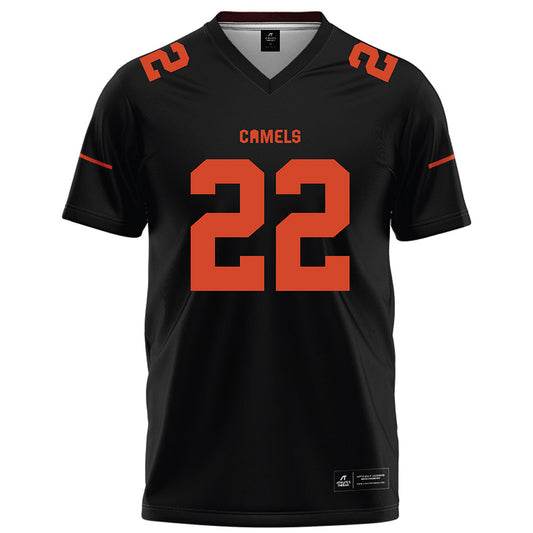 Campbell - NCAA Football : Devon Thomas - Black Football Jersey-0