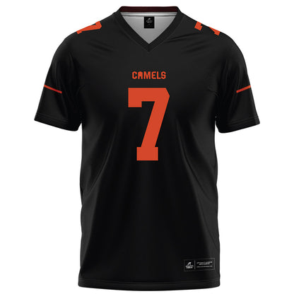 Campbell - NCAA Football : Omarion Lewis - Black Football Jersey-0