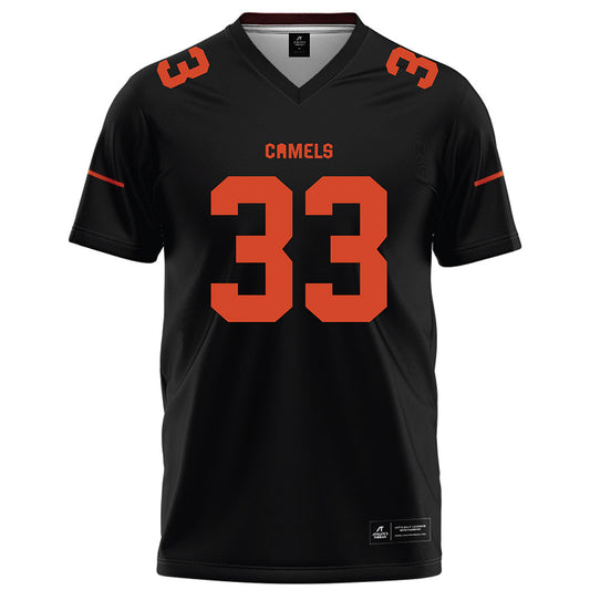 Campbell - NCAA Football : Charlie Battaglia - Black Football Jersey-0