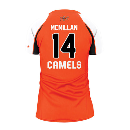 Campbell - NCAA Women's Volleyball : Breanna McMillan - Orange Volleyball Jersey-1