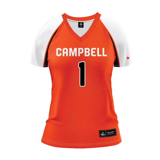 Campbell - NCAA Women's Volleyball : Lauren Wheeler - Orange Volleyball Jersey-0