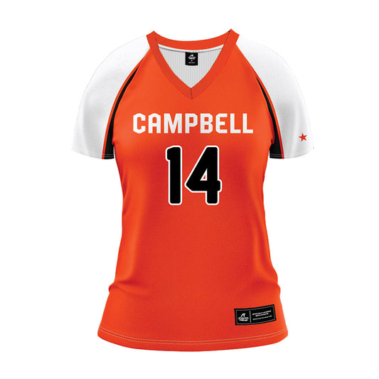 Campbell - NCAA Women's Volleyball : Breanna McMillan - Orange Volleyball Jersey-0